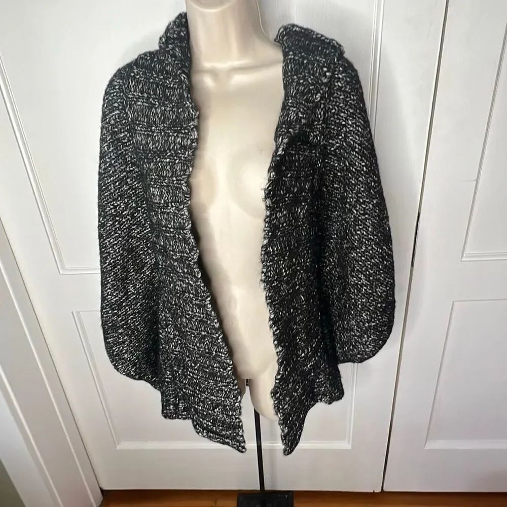 Brochu Walker The Fida Handknit Shrug Black Size Large